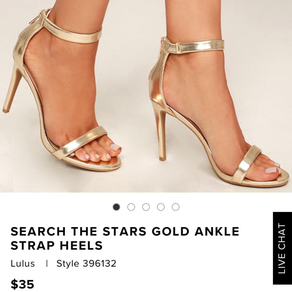Lulus Gold Heels